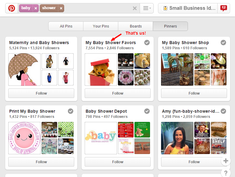 Top Ranked Pinner for Baby Shower